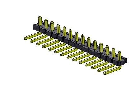 TIPO R/A da única fileira de Pin Header Connector 5.08mm - 1 *2 PIN To 1*20PIN H=2.54MM