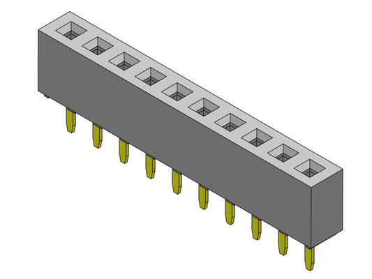TIPO fêmea do mergulho da fileira do conector 2.00mm do encabeçamento único - 1 *2 PIN To 1*40PIN H=4.30mm
