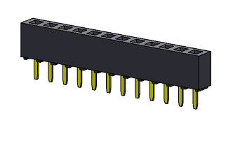 TIPO fêmea do mergulho da fileira do conector 2.00mm do encabeçamento único - 1 *2 PIN To 1*40PIN H=4.30mm