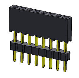Tipo elevado fileira fêmea do conector 2.00mm do encabeçamento da única - 1 *2 PIN To 1*40PIN
