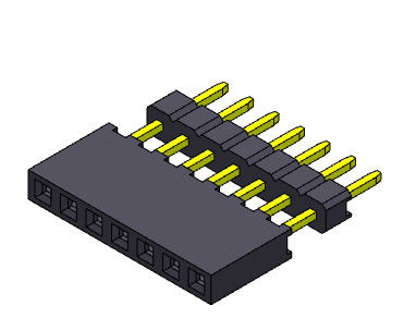 Tipo elevado fileira fêmea do conector 2.00mm do encabeçamento da única - 1 *2 PIN To 1*40PIN