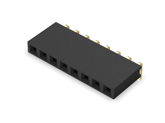 TIPO R/A do mergulho fileira fêmea do conector 2.00mm do encabeçamento da única - 1 *2 PIN To 1*40PIN H=6.35mm