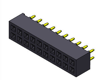 TIPO duplo do mergulho da fileira de 2*2 PIN To 2*40 PIN Header Pcb Connector 2.00mm