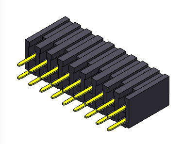 TIPO duplo fêmea do mergulho da fileira do conector 2.00mm do encabeçamento - 2 *2 PIN To 2*40PIN H=7.20mm