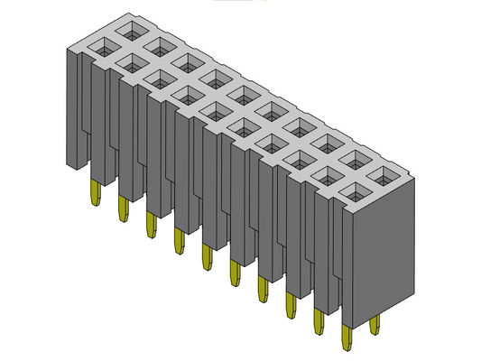 TIPO duplo fêmea do mergulho da fileira do conector 2.00mm do encabeçamento - 2 *2 PIN To 2*40PIN H=7.20mm