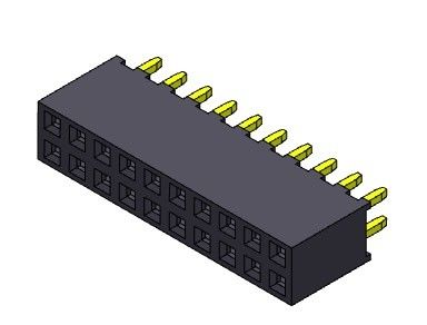 TIPO duplo fêmea do mergulho da fileira do conector 2.00mm do encabeçamento - 2 *2 PIN To 2*40PIN H=6.35mm