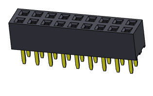 TIPO duplo fêmea do mergulho da fileira do conector 2.00mm do encabeçamento - 2 *2 PIN To 2*40PIN H=4.30mm