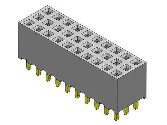 TIPO triplo fêmea 3*2 PIN To 3*40PIN H=6.35mm do mergulho da fileira do conector 2.00mm do encabeçamento