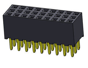 TIPO triplo fêmea 3*2 PIN To 3*40PIN H=6.35mm do mergulho da fileira do conector 2.00mm do encabeçamento
