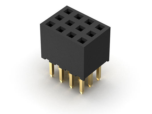 TIPO triplo fêmea 3*2 PIN To 3*40PIN H=6.35mm do mergulho da fileira do conector 2.00mm do encabeçamento