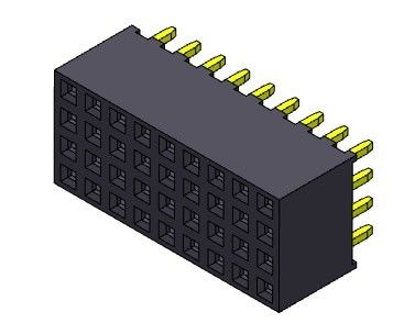 TIPO fêmea 4*2 PIN To 4*40PIN H=6.35mm do mergulho da fileira do quadrilátero do conector 2.00mm do encabeçamento