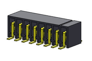 TIPO lateral de SMT da entrada de 2.00mm Pin Header Connectors Dual Row - 2 *2 PIN To 2*25PIN