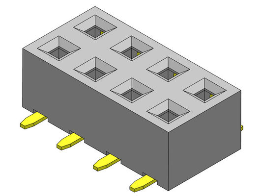 Encabeçamento fêmea 2.00mm da montagem de superfície do conector do encabeçamento do PWB de 2*2 PIN To 2*40PIN