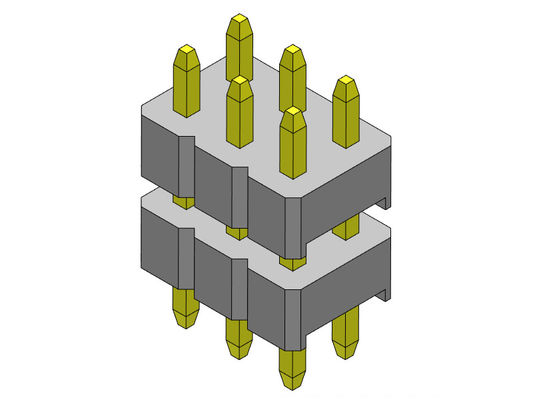 TIPO duplo do MERGULHO da pilha da fileira de Pin Header Connector 2.00mm - 2 *2 PIN To 2*40PIN