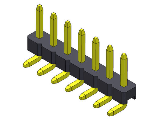 TIPO do ângulo direito da fileira de Pin Header Connector 2.00mm único - 1 *2 PIN To 1*40PIN H=2.00MM