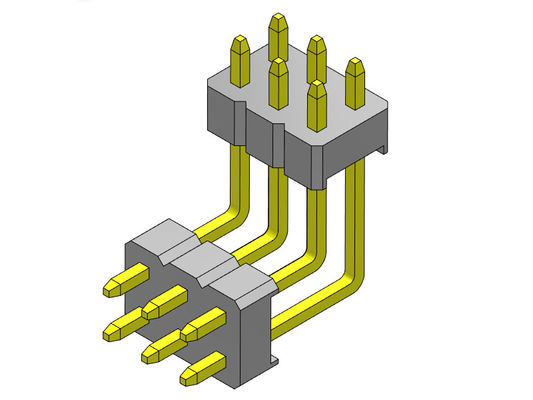Da pilha dupla da fileira de Pin Header Connector 2.00mm TIPO R/A - 2 *2 PIN To 2*40PIN
