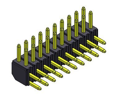 TIPO reto R/A da fileira dupla de Pin Header Connector 2.00mm - 2 *2 PIN To 2*40PIN H=4.30MM