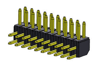 TIPO reto R/A da fileira dupla de Pin Header Connector 2.00mm - 2 *2 PIN To 2*40PIN H=4.30MM