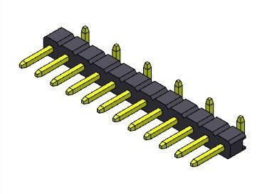 TIPO de SMT da fileira de Pin Header Connector 2.00mm único - 1 *2 PIN To 1*40PIN H=1.50MM