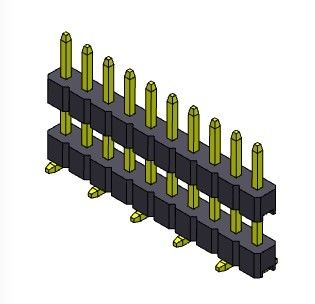 TIPO de SMT da pilha da fileira de Pin Header Connector 2.00mm único - 1 *2 PIN To 1*40PIN