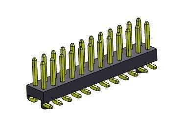 TIPO duplo conector 1*2 PIN To 1*40PIN de 2.00mm SMT do encabeçamento do PWB