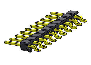 TIPO de SMT da entrada do lado da fileira de Pin Header Connector 2.00mm único - 1 *2 PIN To 1*40PIN H=2.00MM