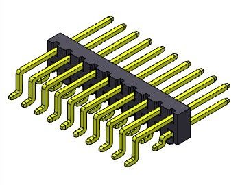 TIPO duplo de SMT da entrada do lado da fileira de Pin Header Connector 2.00mm - 2 *3 PIN To 2*40PIN H=2.00MM