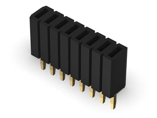 Tipo reto fileira fêmea do conector 1.27mm do encabeçamento da única - 1 *2 PIN To 1*50PIN H=4.60mm