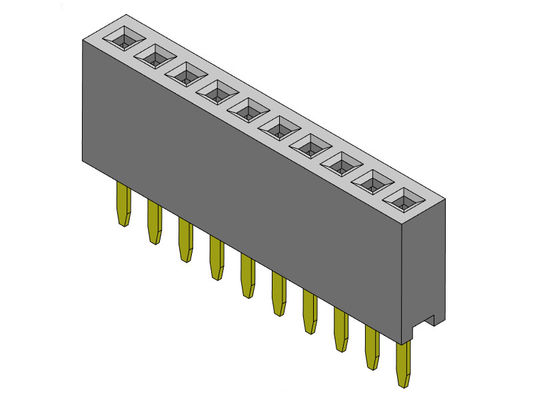 Tipo reto fileira fêmea do conector 1.27mm do encabeçamento da única - 1 *2 PIN To 1*40PIN H=4.30mm