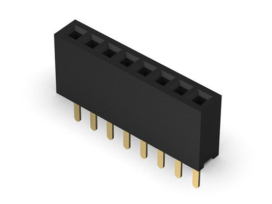 Tipo reto fileira fêmea do conector 1.27mm do encabeçamento da única - 1 *2 PIN To 1*40PIN H=4.30mm