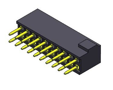 Tipo reto da fileira dupla fêmea do conector 1.27mm do encabeçamento com colisão 2*3 PIN To 2*50PIN H=4.40mm