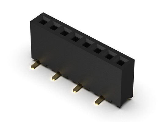 Tipo fêmea de SMT da fileira do conector 1.27mm do encabeçamento único - 1 *2 PIN To 1*40PIN H=4.30mm