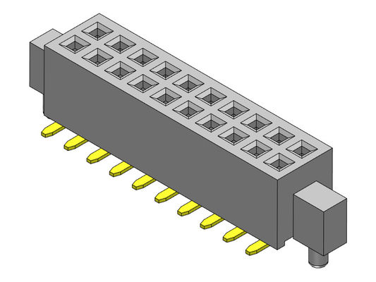 Fileira dupla fêmea do conector 1.27mm do encabeçamento com tipo de SMT dos Pegs - 2 *3 PIN To 2*50PIN H=3.40mm