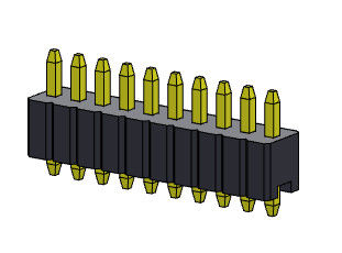 Tipo reto da única fileira de Pin Header Connector 1.27mm Serise - 1 *2 PIN To 1*50PIN SQ0.46mm