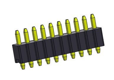 Tipo reto da única fileira de Pin Header Connector 1.27mm Serise - 1 *2 PIN To 1*50PIN SQ0.46mm