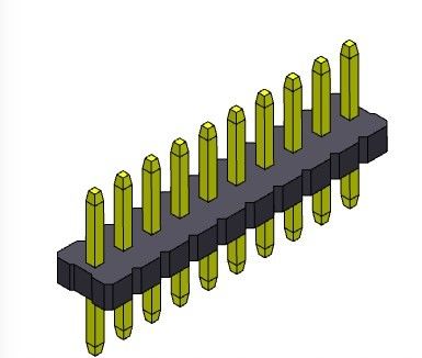 Tipo reto da única fileira de Pin Header Connector 1.27mm Serise - 1 *2 PIN To 1*50PIN SQ0.40mm