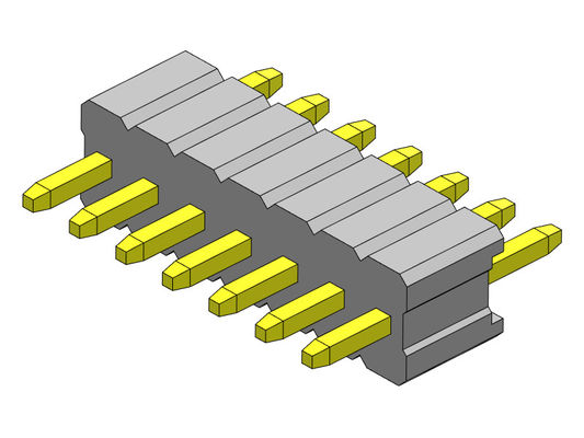 Tipo reto da única fileira de Pin Header Connector 1.27mm Serise - 1 *2 PIN To 1*50PIN SQ0.40mm