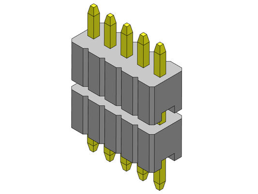 Pilha da fileira de Pin Header Connector 1.27mm Serise tipo reto da única - 1 *2 PIN To 1*50PIN SQ0.46mm