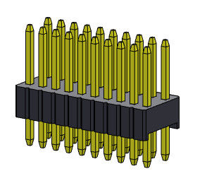 1.27mm Serise Pin Header Connector Dual Row Straight Tipo 1.27*2.54mm 2*2PIN Para 2*50PIN SQ0.46mm