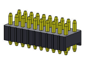 1.27mm Serise Pin Header Connector Dual Row Straight Tipo 1.27*2.54mm 2*2PIN Para 2*50PIN SQ0.46mm