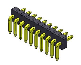 fileira 1*2 R/A PIN To 1*50PIN dos conectores do encabeçamento da placa de circuito de 1.27mm única
