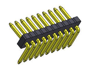 fileira 1*2 R/A PIN To 1*50PIN dos conectores do encabeçamento da placa de circuito de 1.27mm única