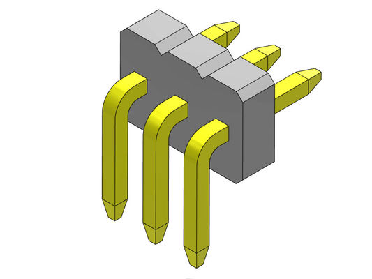 fileira 1*2 R/A PIN To 1*50PIN dos conectores do encabeçamento da placa de circuito de 1.27mm única