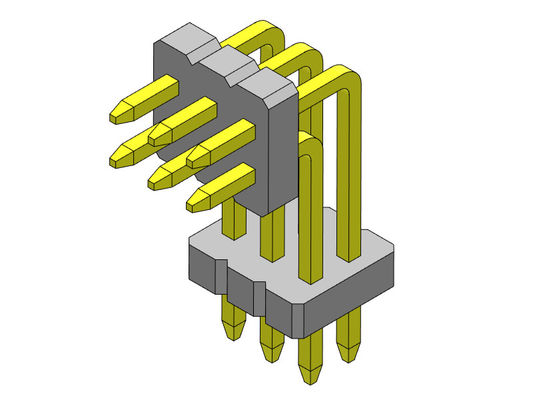 1.27mm Pin Header Connector Dual Row fêmea 2*2 PIN To 2*50PIN SQ0.40mm