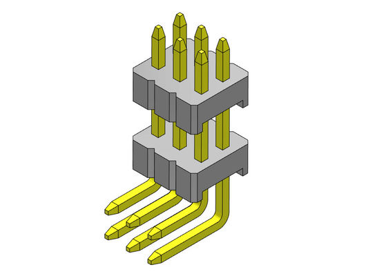Pilha Pin Female Header Connector Electrical reto Pin Connector 1.27mm