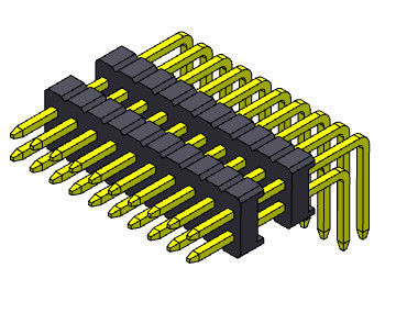 Pilha Pin Female Header Connector Electrical reto Pin Connector 1.27mm