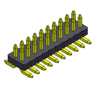 Fileira dupla Pin Female Header Connector 2*3 PIN To 2*50PIN SQ0.40mm