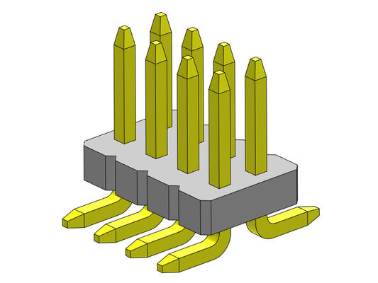 Fileira dupla Pin Female Header Connector 2*3 PIN To 2*50PIN SQ0.40mm