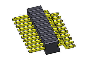 1.27mm Pin Female Header Connector Universal Pin Connector 1*3 R/A PIN To 1*33PIN
