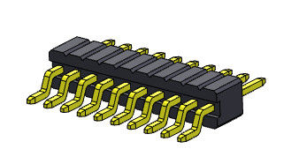 1.27mm Pin Female Header Connector Universal Pin Connector 1*3 R/A PIN To 1*33PIN